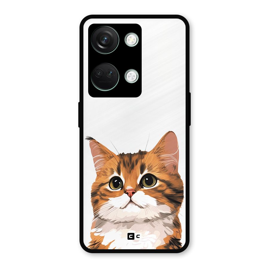 The Cute Cat Metal Back Case for OnePlus Nord 3