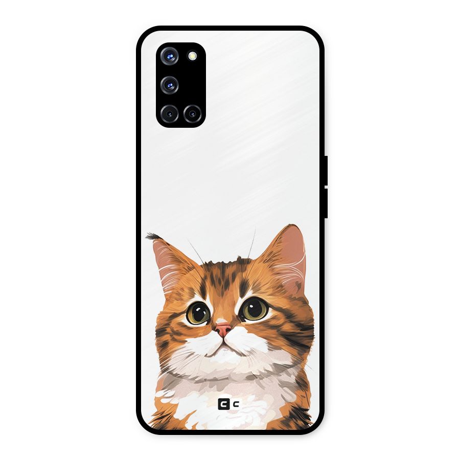 The Cute Cat Metal Back Case for Oppo A52