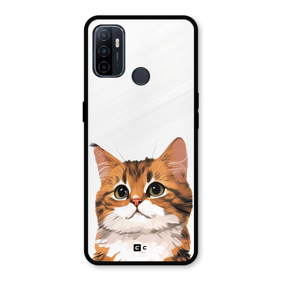 The Cute Cat Metal Back Case for Oppo A53