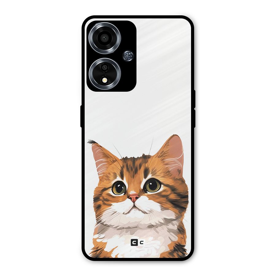 The Cute Cat Metal Back Case for Oppo A59