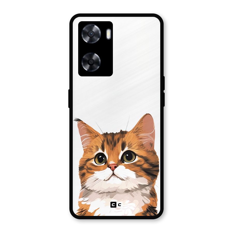 The Cute Cat Metal Back Case for Oppo A77
