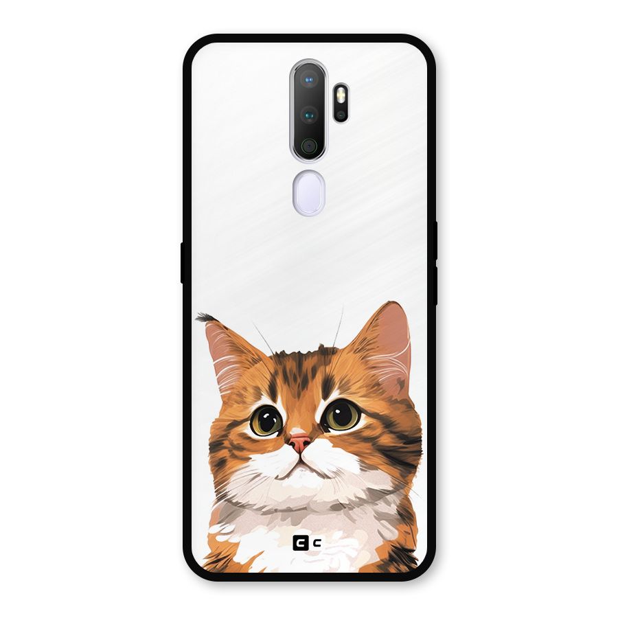 The Cute Cat Metal Back Case for Oppo A9 (2020)