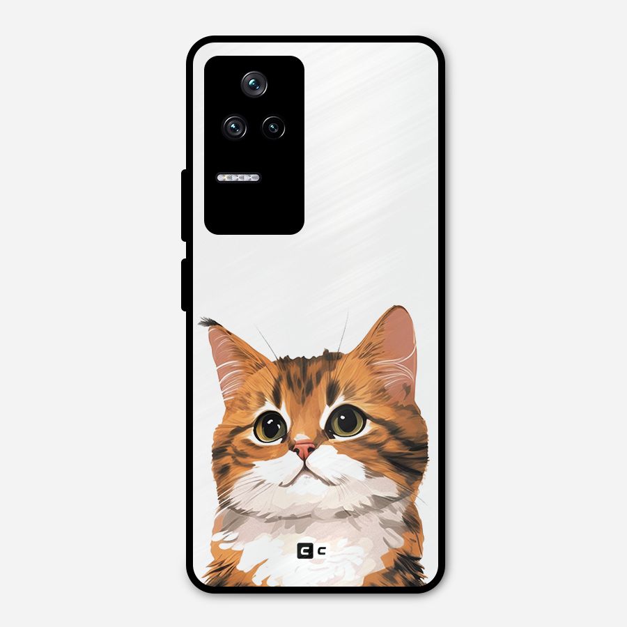 The Cute Cat Metal Back Case for Poco F4 5G