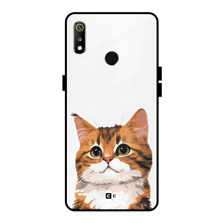 The Cute Cat Metal Back Case for Realme 3i