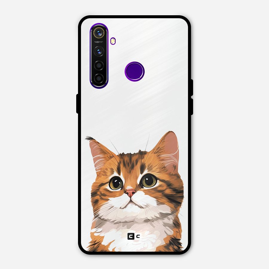 The Cute Cat Metal Back Case for Realme 5 Pro