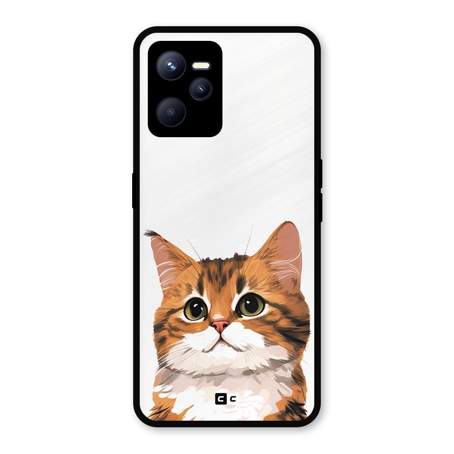 The Cute Cat Metal Back Case for Realme C35