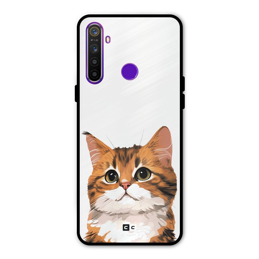 The Cute Cat Metal Back Case for Realme Narzo 10
