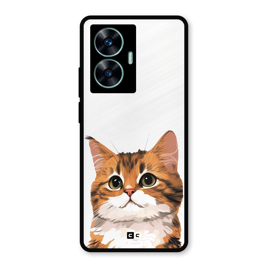 The Cute Cat Metal Back Case for Realme Narzo N55