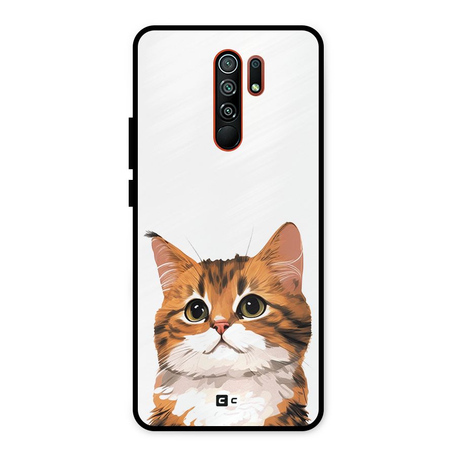 The Cute Cat Metal Back Case for Redmi 9 Prime