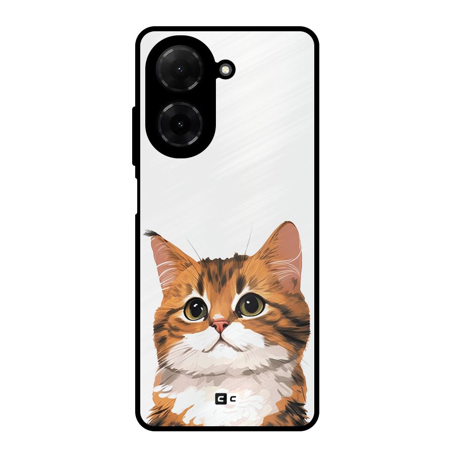 The Cute Cat Metal Back Case for Redmi A5 4G