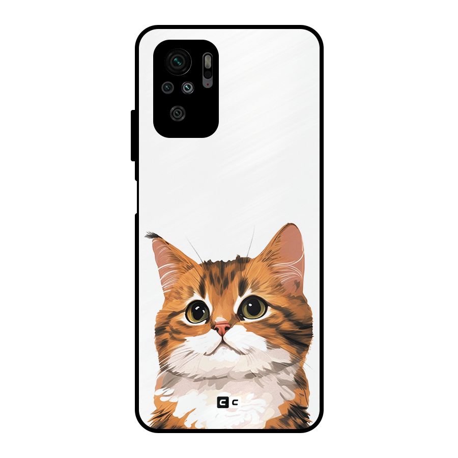 The Cute Cat Metal Back Case for Redmi Note 10S