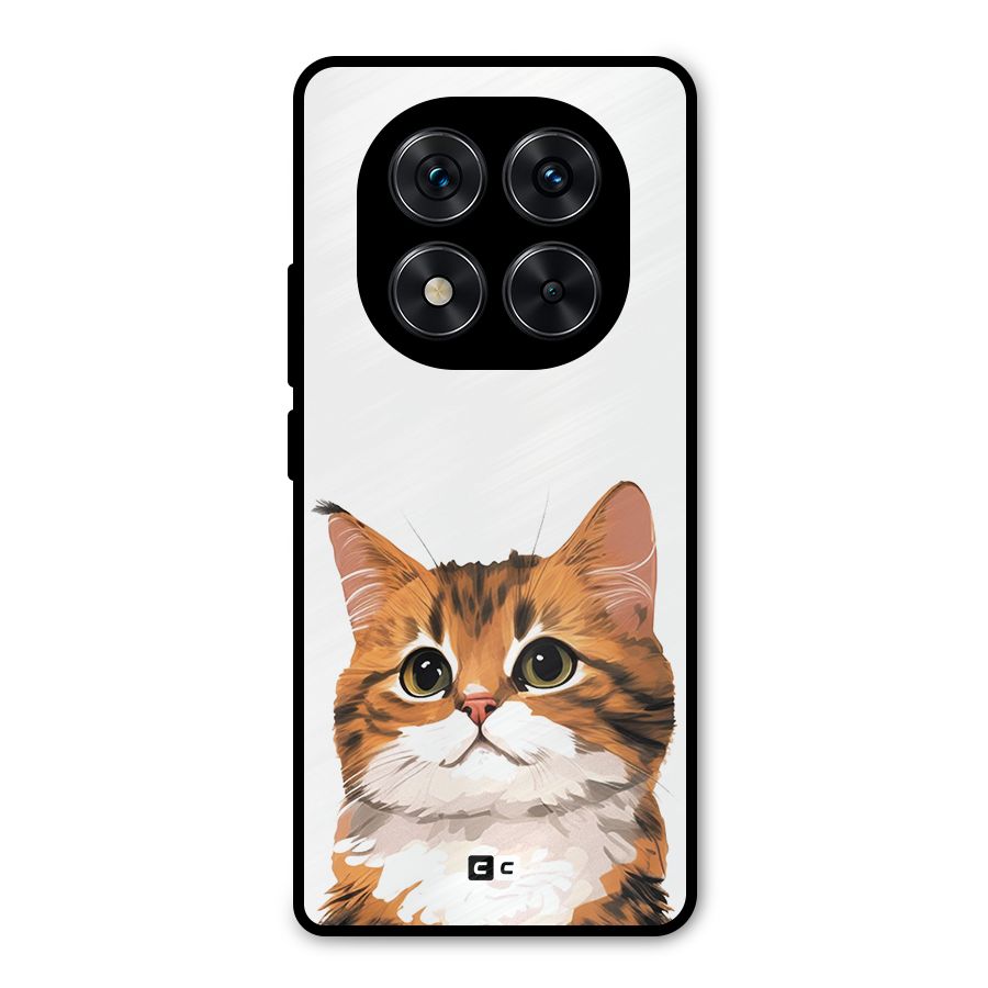 The Cute Cat Metal Back Case for Redmi Note 14 Pro 5G