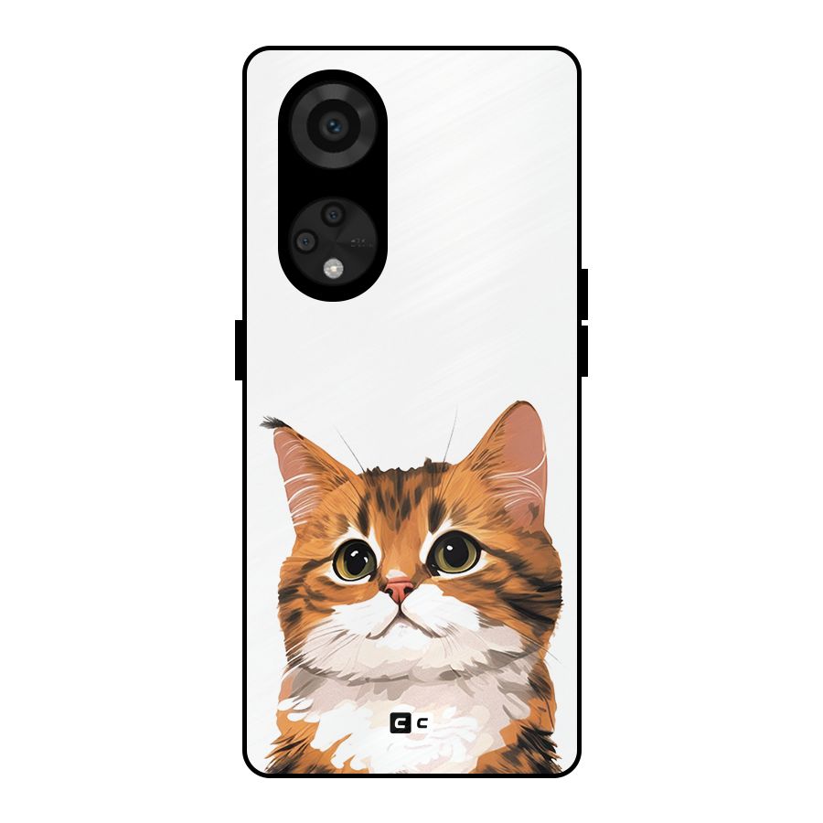 The Cute Cat Metal Back Case for Reno8 T 5G