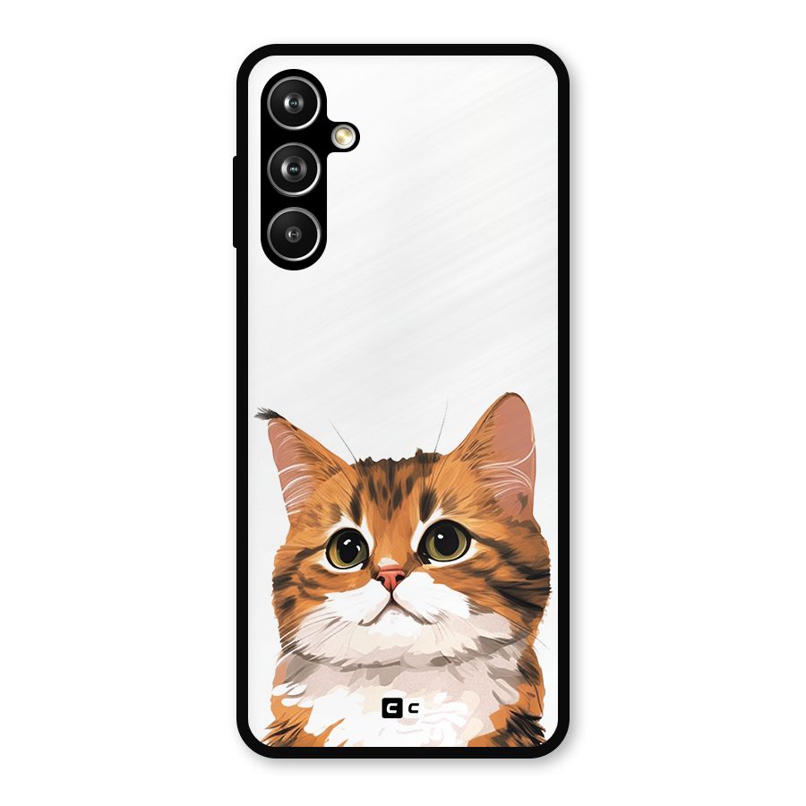 The Cute Cat Metal Back Case for Samsung Galaxy M54