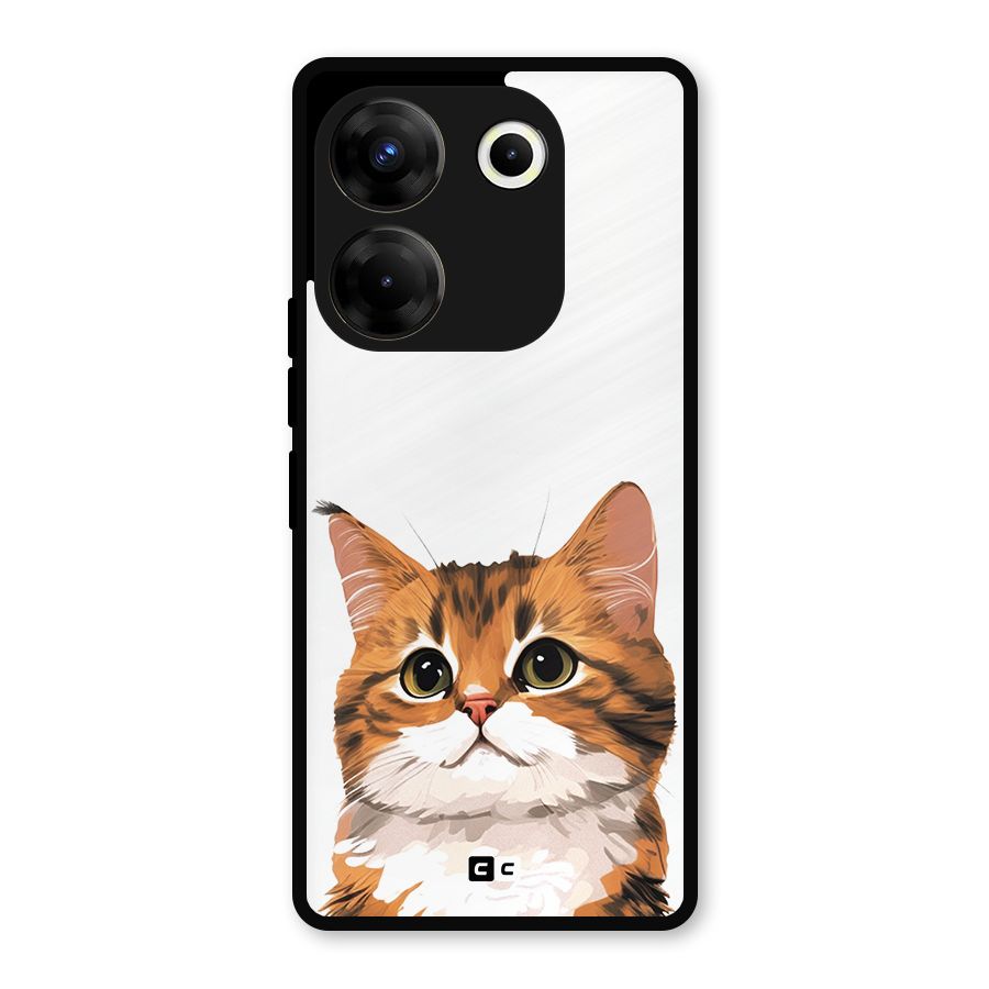 The Cute Cat Metal Back Case for Tecno Camon 20