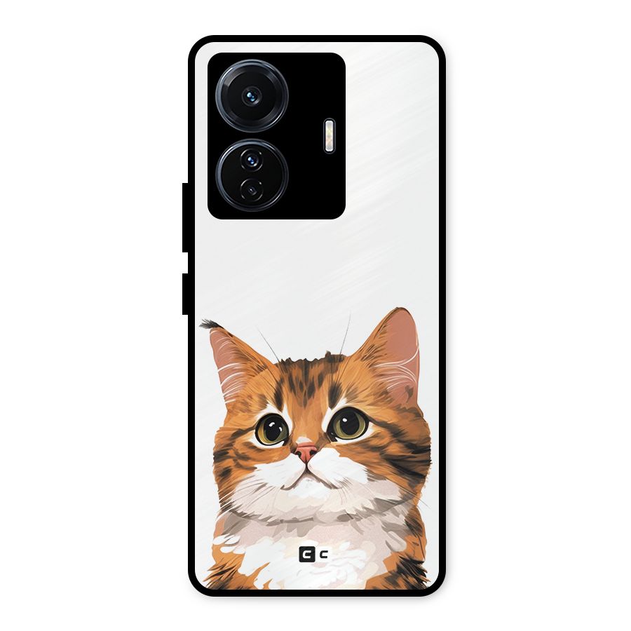 The Cute Cat Metal Back Case for Vivo T1 Pro