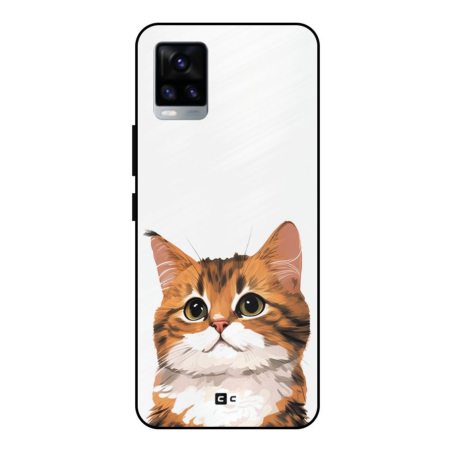 The Cute Cat Metal Back Case for Vivo V20 2021