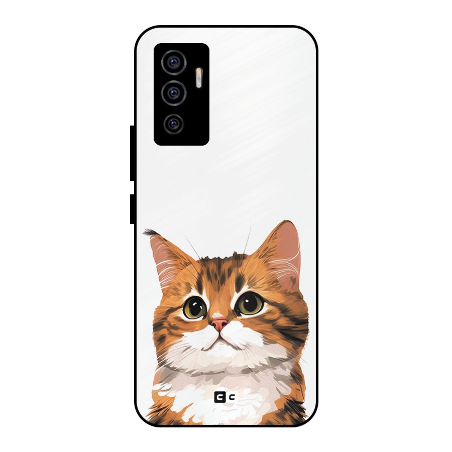 The Cute Cat Metal Back Case for Vivo V23e