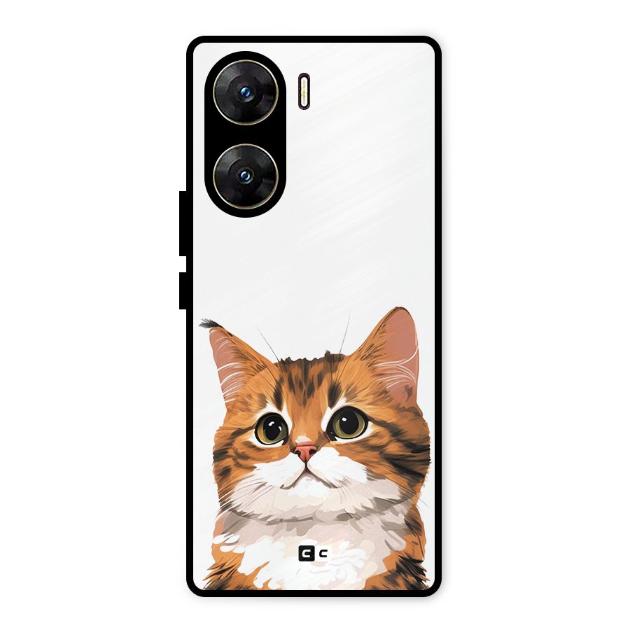 The Cute Cat Metal Back Case for Vivo V29e