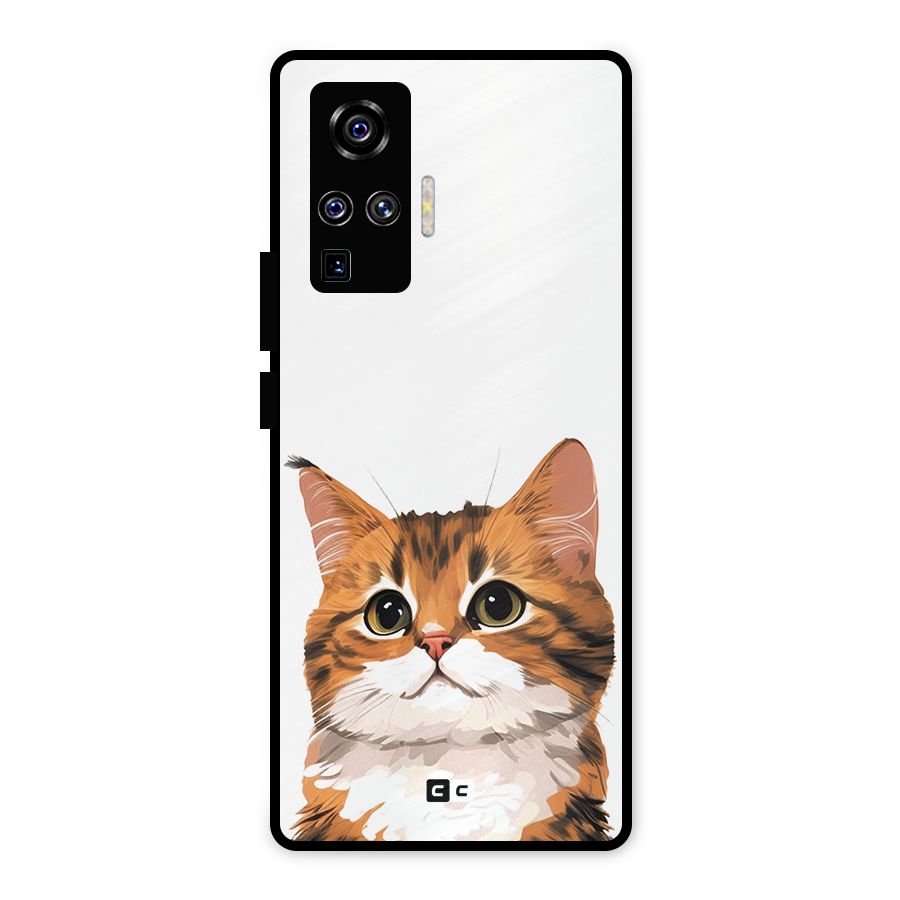 The Cute Cat Metal Back Case for Vivo X50 Pro