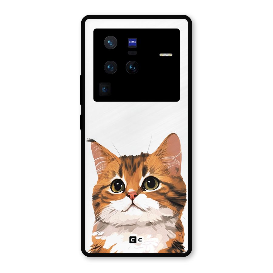The Cute Cat Metal Back Case for Vivo X80 Pro