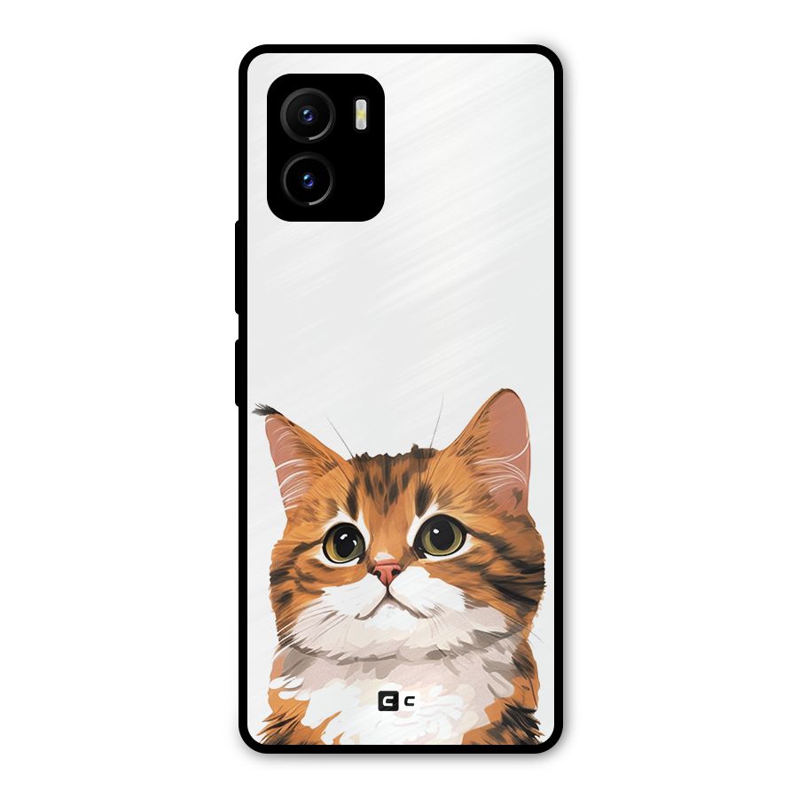 The Cute Cat Metal Back Case for Vivo Y15s