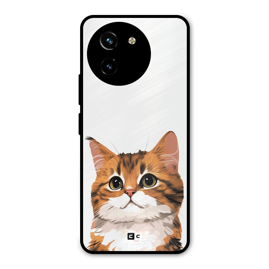 The Cute Cat Metal Back Case for Vivo Y200i