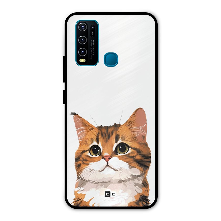 The Cute Cat Metal Back Case for Vivo Y30