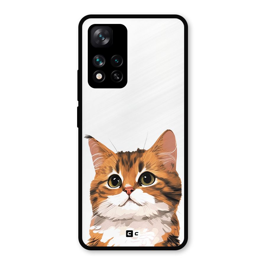 The Cute Cat Metal Back Case for Xiaomi 11i Hypercharge 5G