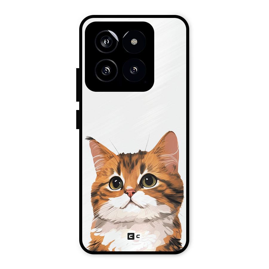 The Cute Cat Metal Back Case for Xiaomi 14