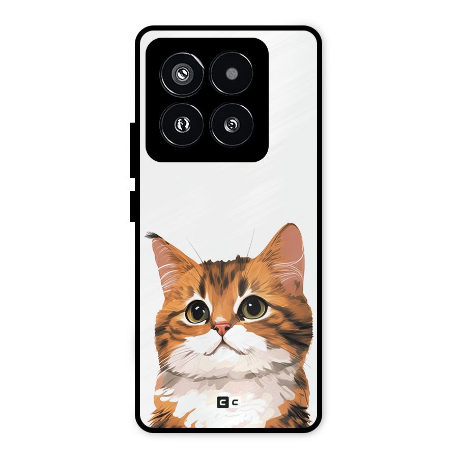 The Cute Cat Metal Back Case for Xiaomi 14 Pro