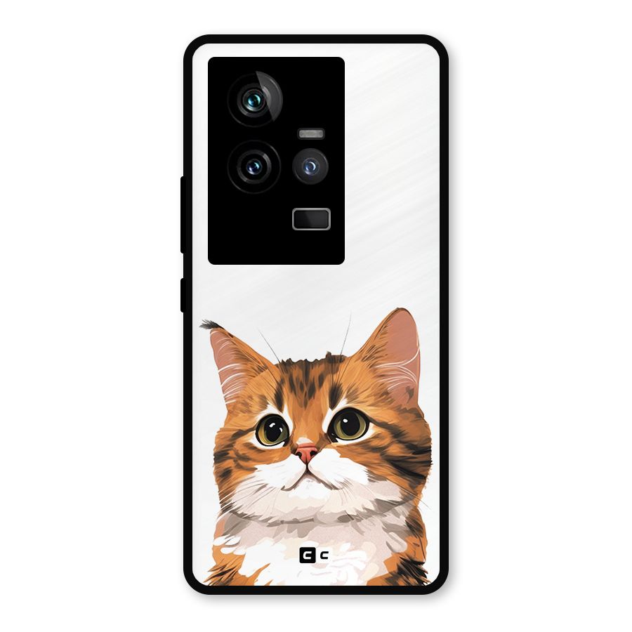 The Cute Cat Metal Back Case for iQOO 11 5G