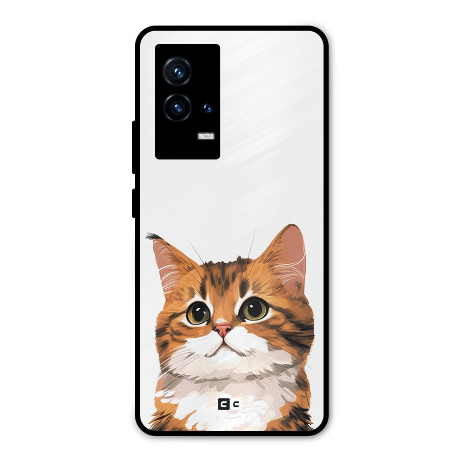 The Cute Cat Metal Back Case for iQOO 9 5G