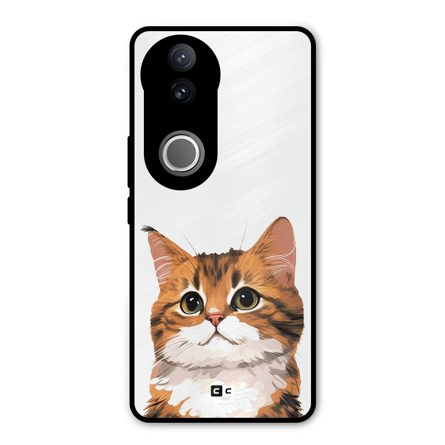 The Cute Cat Metal Back Case for iQOO Z10R