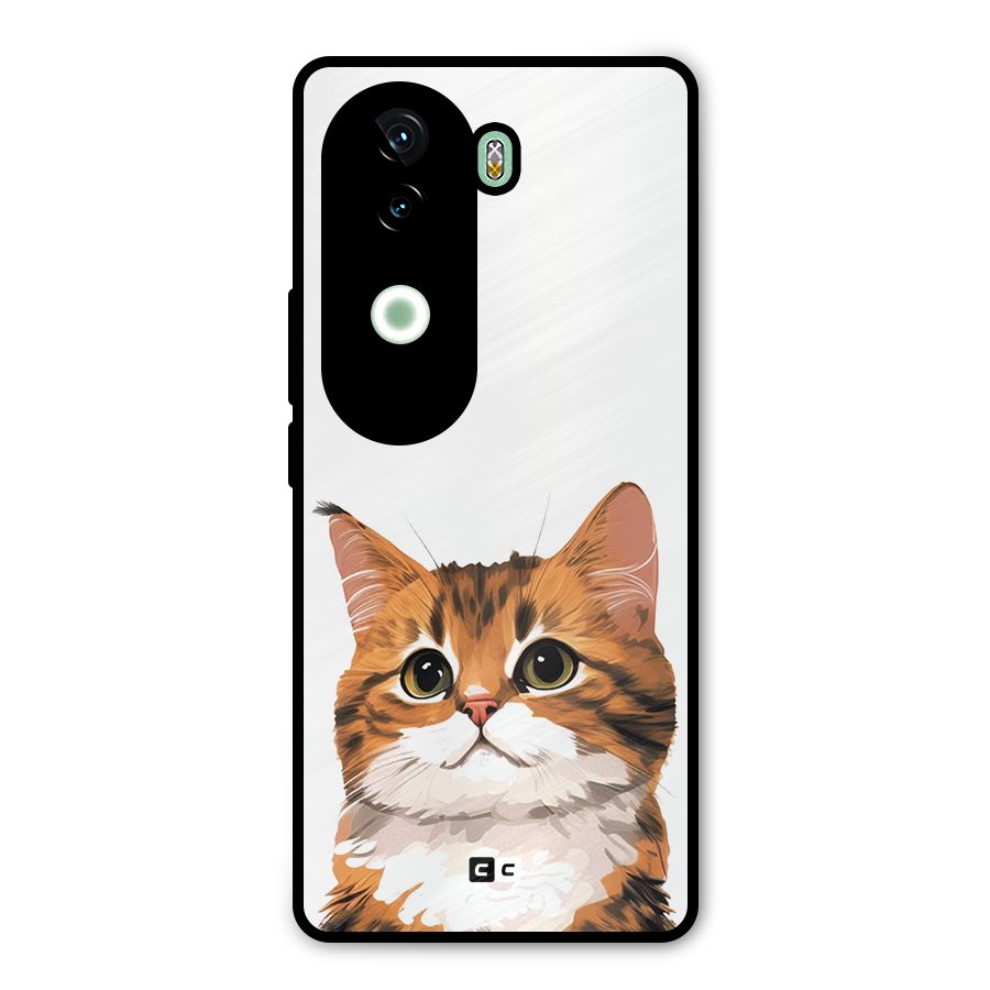The Cute Cat Metal Back Case for iQOO Z9s