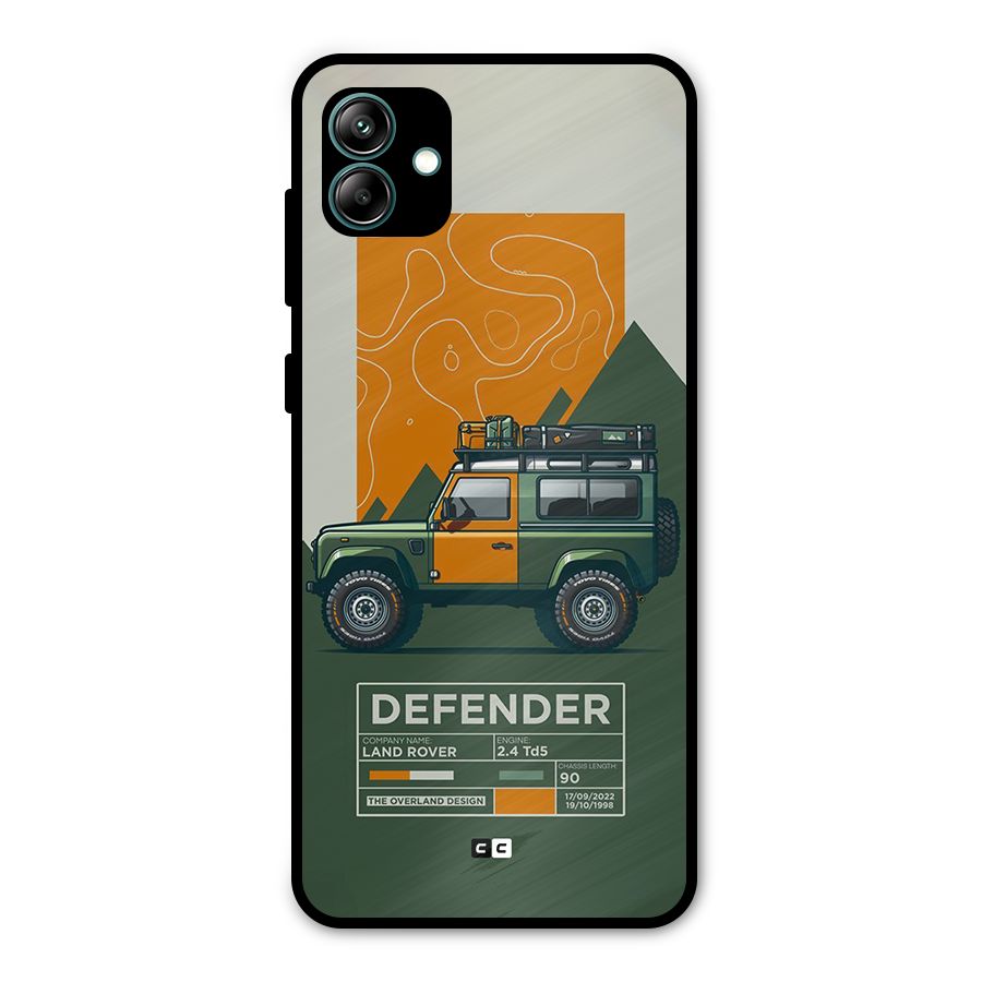 The Defence Car Metal Back Case for Galaxy A04