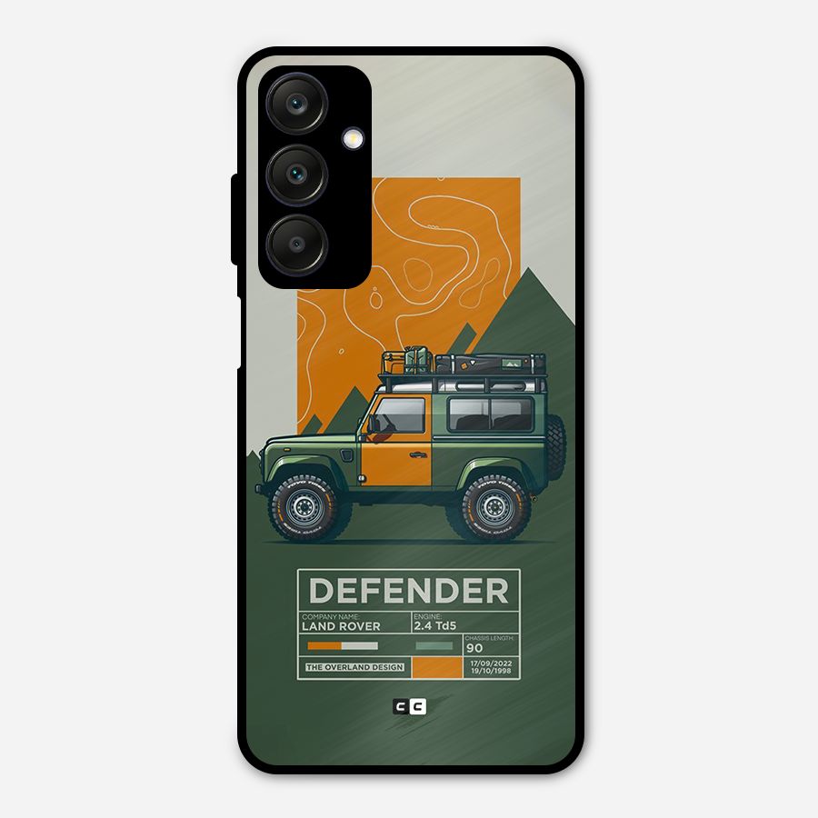 The Defence Car Metal Back Case for Galaxy A25 5G