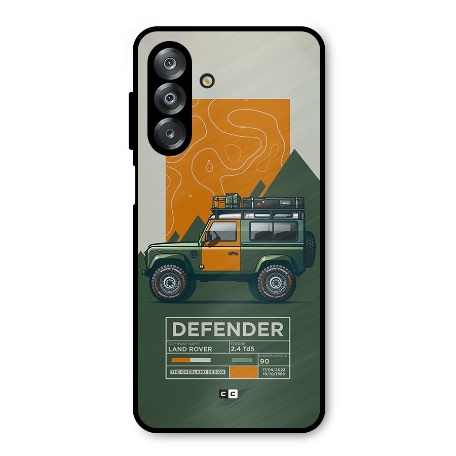 The Defence Car Metal Back Case for Galaxy A26