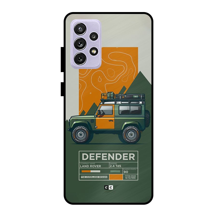 The Defence Car Metal Back Case for Galaxy A72