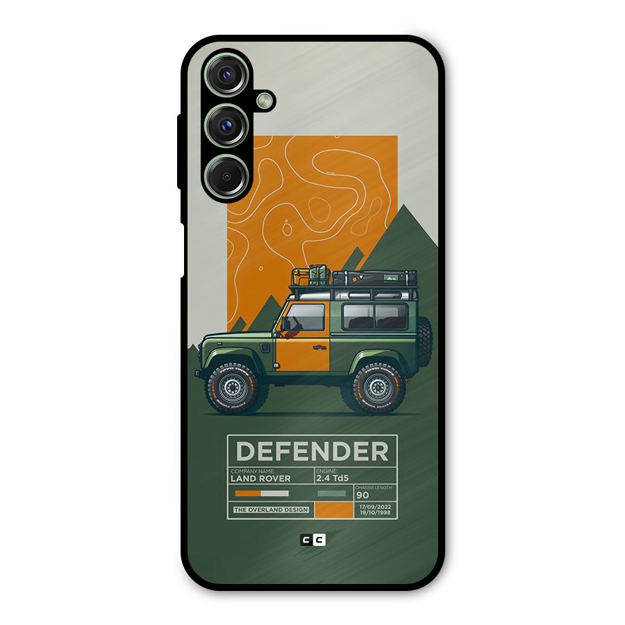 The Defence Car Metal Back Case for Galaxy M34