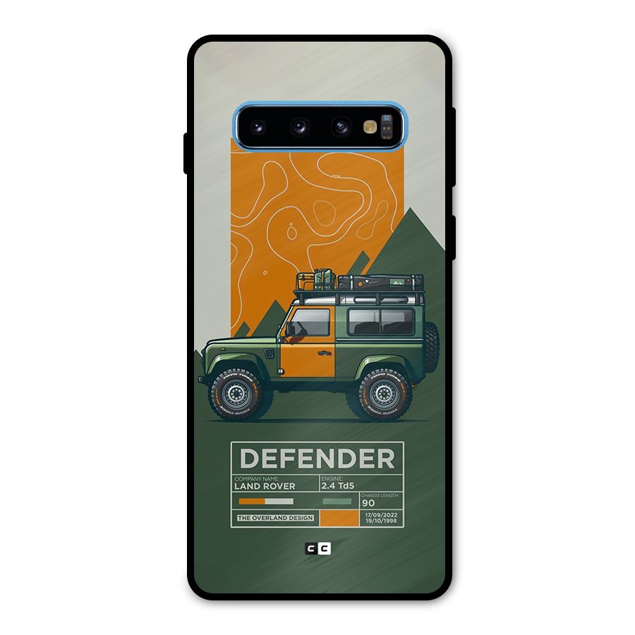 The Defence Car Metal Back Case for Galaxy S10