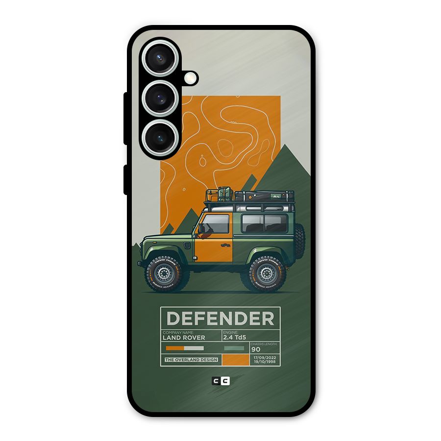 The Defence Car Metal Back Case for Galaxy S23 FE