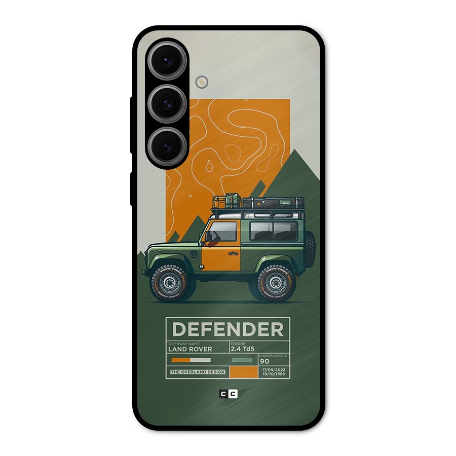 The Defence Car Metal Back Case for Galaxy S24 FE