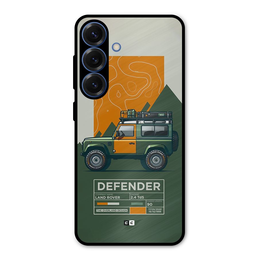 The Defence Car Metal Back Case for Galaxy S25
