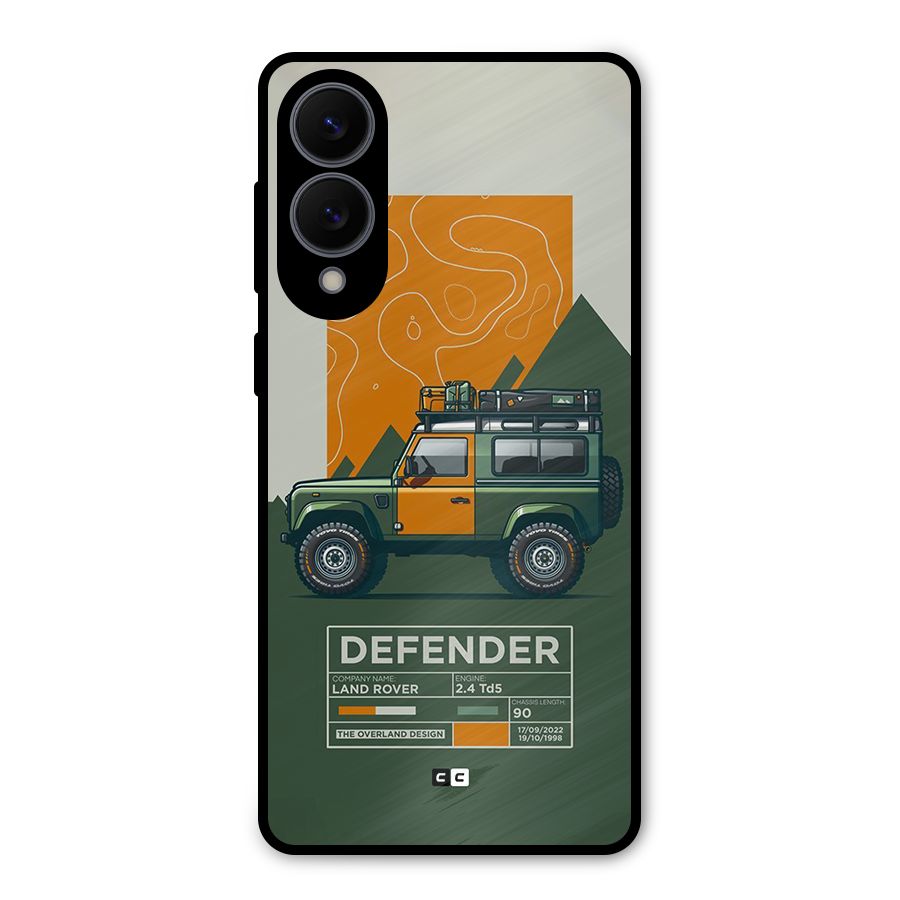 The Defence Car Metal Back Case for Galaxy S25 Edge