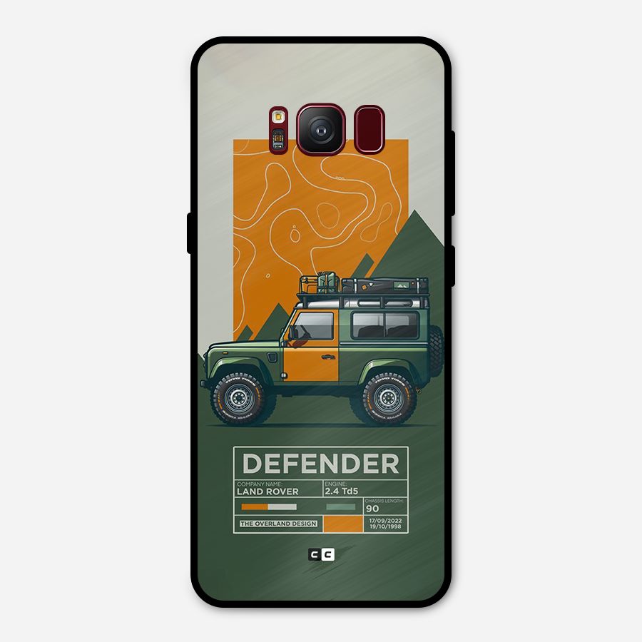 The Defence Car Metal Back Case for Galaxy S8