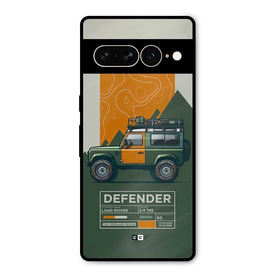 The Defence Car Metal Back Case for Google Pixel 7 Pro