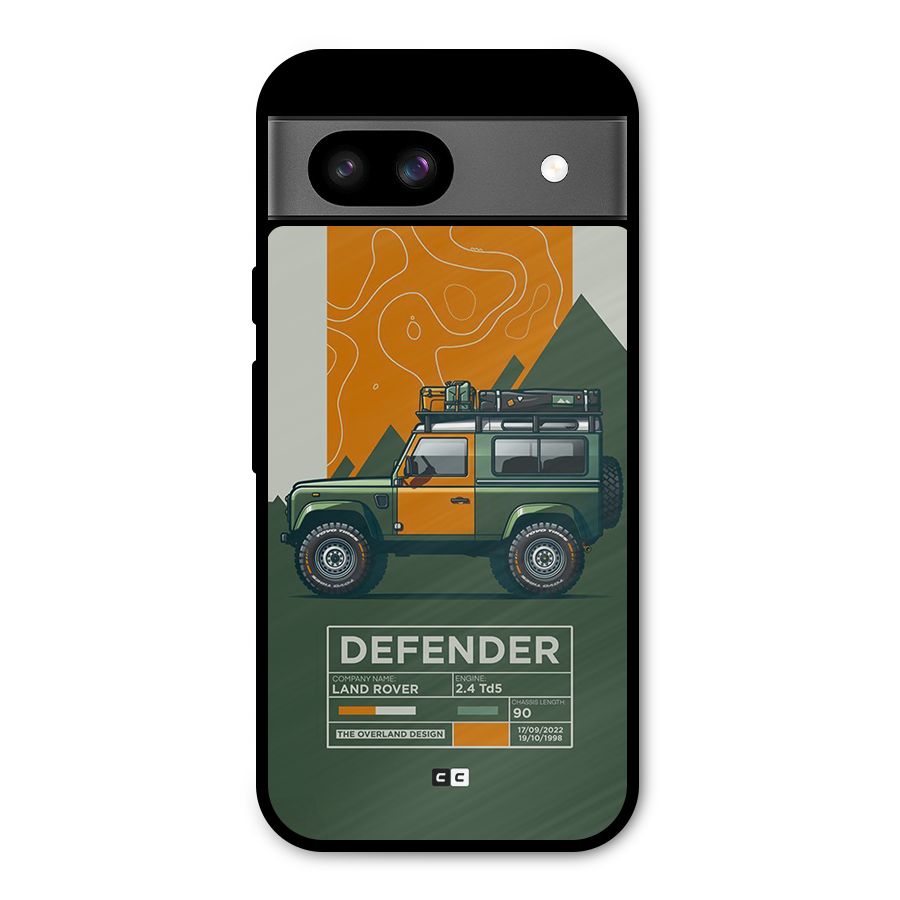 The Defence Car Metal Back Case for Google Pixel 8a