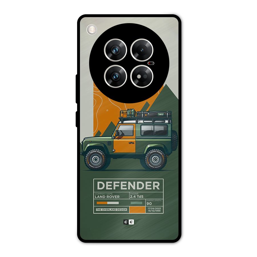 The Defence Car Metal Back Case for Infinix Zero 40 5G