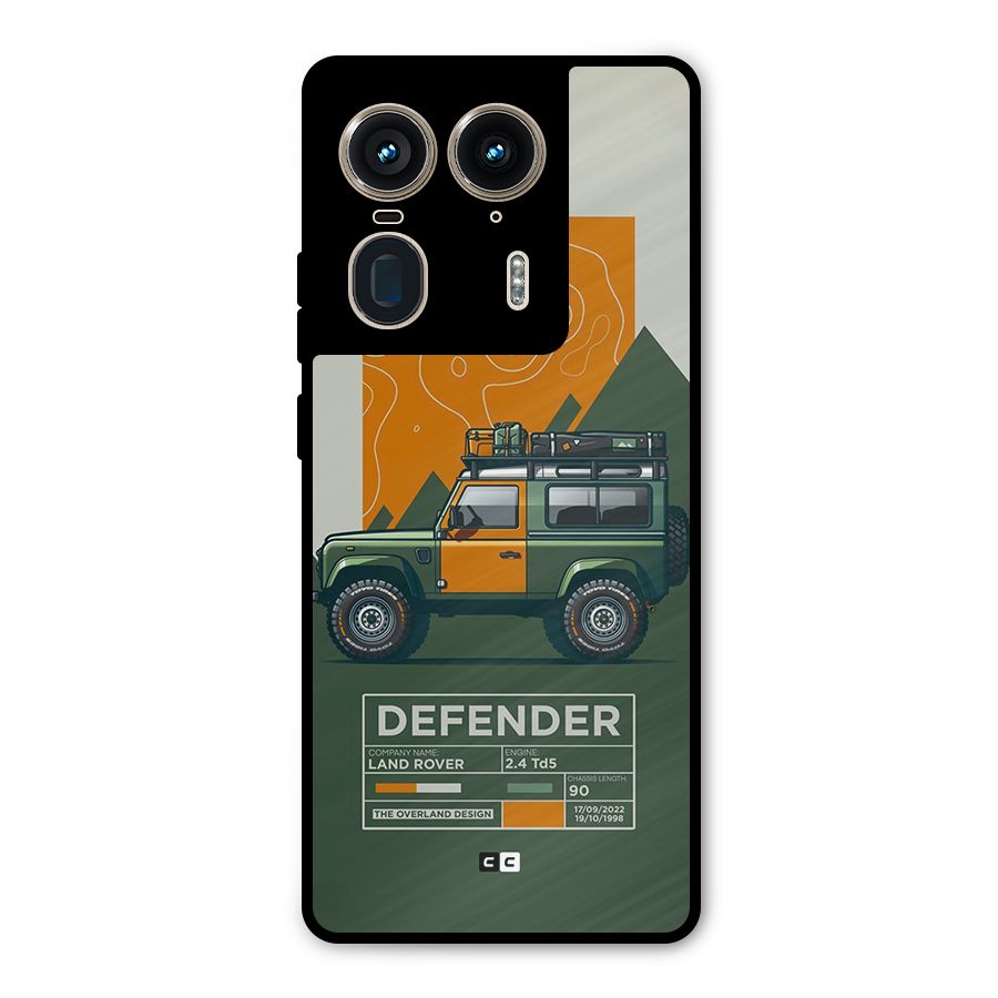 The Defence Car Metal Back Case for Motorola Edge 50 Ultra